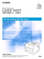 Hướng dẫn sử dụng máy in cannon LBP 3300 (phần 2)