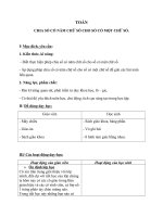 Giáo án lớp 3 chia số có năm chữ số