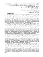 CÁC NHÂN TỐ TÁC ĐỘNG ĐẾN THU HÚT VỐN ĐẦU TƯ VÀO LĨNH VỰC CÔNG NGHIỆP - DỊCH VỤ TẠI TỈNH PHÚ YÊN