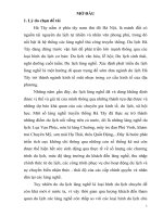 Xây dựng mô hình liên kết giữa công ty lữ hành và điểm du lịch làng nghề truyền thống hà tây