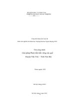 giải pháp phát triển cây quế huyện văn yên   tỉnh yên bái