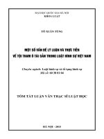 một số vấn đề lí luận và thực tiễn về tội tham ô tài sản trong luật hình sự việt nam
