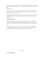 Cách mẹ thông minh xử lý những lời nói khó chịu của bé 