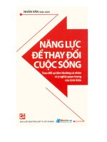 Năng lực để thay đổi cuộc sống  rick warren
