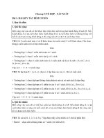 tổ hợp  chỉnh hợp và xác suất ( toan 11 chương 2)