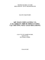 kế toán tiền lương và các khoản trích theo lương tại trường mẫu giáo hoa hồng 