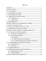 Nghiên cứu sự thỏa mãn của khách hàng đối với chất lượng sản phẩm, dịch vụ tại Gloria Jean’s Coffee tại Quận 7 TPHCM