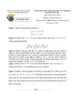 Đề thi học sinh giỏi của 1 số khu vực trên cả nước