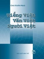 Tiếng Việt, Văn Việt, Người Việt cao xuan hao