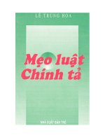 Mẹo luật chính tả ebook