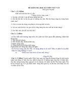 ĐỀ KIỂM TRA học kì i môn NGỮ văn 