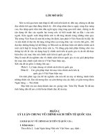 Tiểu luận các giải pháp thực thi mục tiêu chính sách tiền tệ ở VN