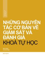 Các nguyên tắc cơ bản của giám sát và đánh giá