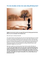 Tin vào số phận có làm cho cuộc sống dễ dàng hơn 