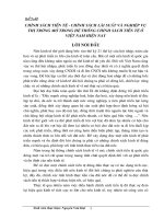 Tiểu luận chính sách tiền tệ chính sách lãi suất và nghiệp vụ thị trường mở trong hệ thống chính sách tiền tệ ở VN hiện nay 