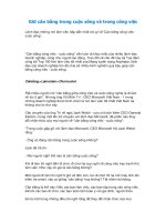 Giữ cân bằng trong cuộc sống và trong công việc 