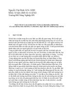 Tiểu luận phân tích và so sánh chức năng xã hội hóa chính trị của gia đình, nhà trường và phương tiện truyền thông đại chún 