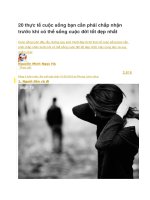 20 thực tế cuộc sống bạn cần phải chấp nhận trước khi có thể sống cuộc đời tốt đẹp nhất