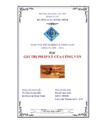 Luận văn giá trị pháp lý của công văn