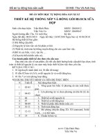 THIẾT KẾ HỆ THỐNG XẾP VÀ ĐÓNG GÓI BLOCK SỮA HỘP