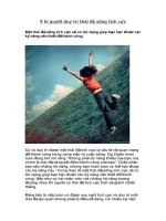 9 bí quyết duy trì thái độ sống tích cực 