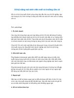 10 kỹ năng mà sinh viên mới ra trường cần có 