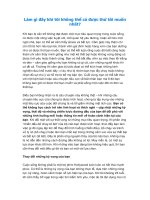 Làm gì đây khi tôi không thể có được thứ tôi muốn nhất 