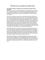 Thể thao và sự suy giảm của chiến tranh 