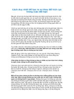 Cách duy nhất để tạo ra sự thay đổi tích cực trong cuộc đời bạn 