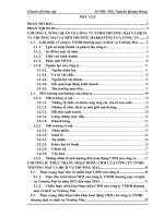HOÀN THIỆN HOẠT ĐỘNG QUẢN TRỊ QUAN hệ KHÁCH HÀNG của CÔNG TY TNHH THƯƠNG mại  DỊCH vụ TRƯỜNG MAI 