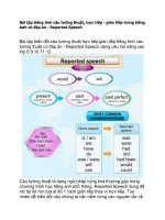 Bài tập tiếng anh câu tường thuật, trực tiếp   gián tiếp trong tiếng anh có đáp án