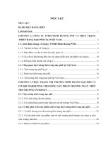 XÂY DỰNG CHIẾN lược INTERNET  MARKETING CHO DÒNG sản PHẨM THỜI TRANG dạo PHỐ CÔNG TY MINH HƯƠNG PND 