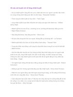 22 câu nói tuyệt vời về lòng nhiệt huyết 