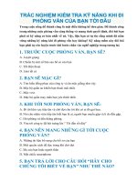 TRẮC NGHIỆM KIỂM TRA kỹ NĂNG KHI đi PHỎNG vấn của bạn tới đâu 