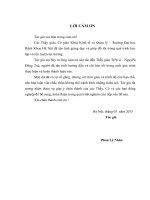 Phân tích và đề xuất giải pháp nhằm nâng cao hiệu quả tài chính của các dự án đầu tư cải tạo và nâng công suất trạm 220kv trực thuộc công ty truyền tải điện 1 