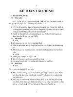 ĐỀ CƯƠNG ÔN TẬP MÔN KẾ TOÁN TÀI CHÍNH