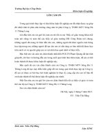 Kế toán chi phí sản xuất và tính giá thành đường dây tải điện 220KV tuy hòa – nha trang  tại công ty TMHH MTV sông đà 11 thăng long 