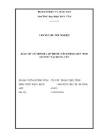 DỰ án THÀNH lập TRUNG tâm TIẾNG hàn “THU HƯƠNG” tại HƯNG yên