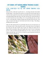 HY SINH kĩ NĂNG mềm TRONG CUỘC SỐNG 