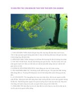 10 NGUYÊN tắc căn bản để THAY đổi THẾ GIỚI của GANDHI 