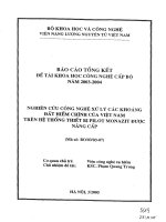 Nghiên cứu công nghệ xử lý các khoáng đất hiếm chính của việt nam trên hệ thống thiết bị pilot monazit được nâng cấp 