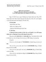 Biên bản họp giao ban ngân hàng chính sách xã hội