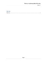 Kiểm toán căn bản  Thủ tục và phương pháp kiểm toán