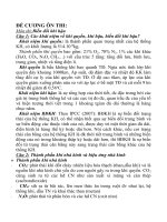 ĐỀ CƯƠNG ÔN THI MÔN Biến đổi khí hậu