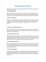 Kỹ xảo giảm áp lực tâm lý 