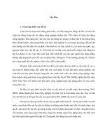 GIẢI QUYẾT VIỆC làm CHO LAO ĐỘNG NÔNG NGHIỆP TRONG QUÁ TRÌNH đô THỊ hóa ở nước TA HIỆN NAY 