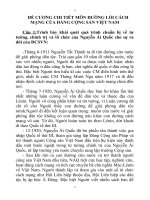 ĐỀ CƯƠNG CHI TIẾT MÔN ĐƯỜNG LỐI CÁCH MẠNG CỦA ĐẢNG CỘNG SẢN VIỆT NAM