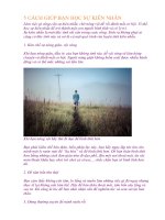 5 CÁCH GIÚP bạn học sự KIÊN NHẪN 