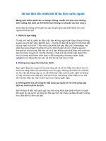 20 sai lầm lớn nhất khi đi du lịch nước ngoài 