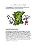 Học cách tư duy như người giàu 